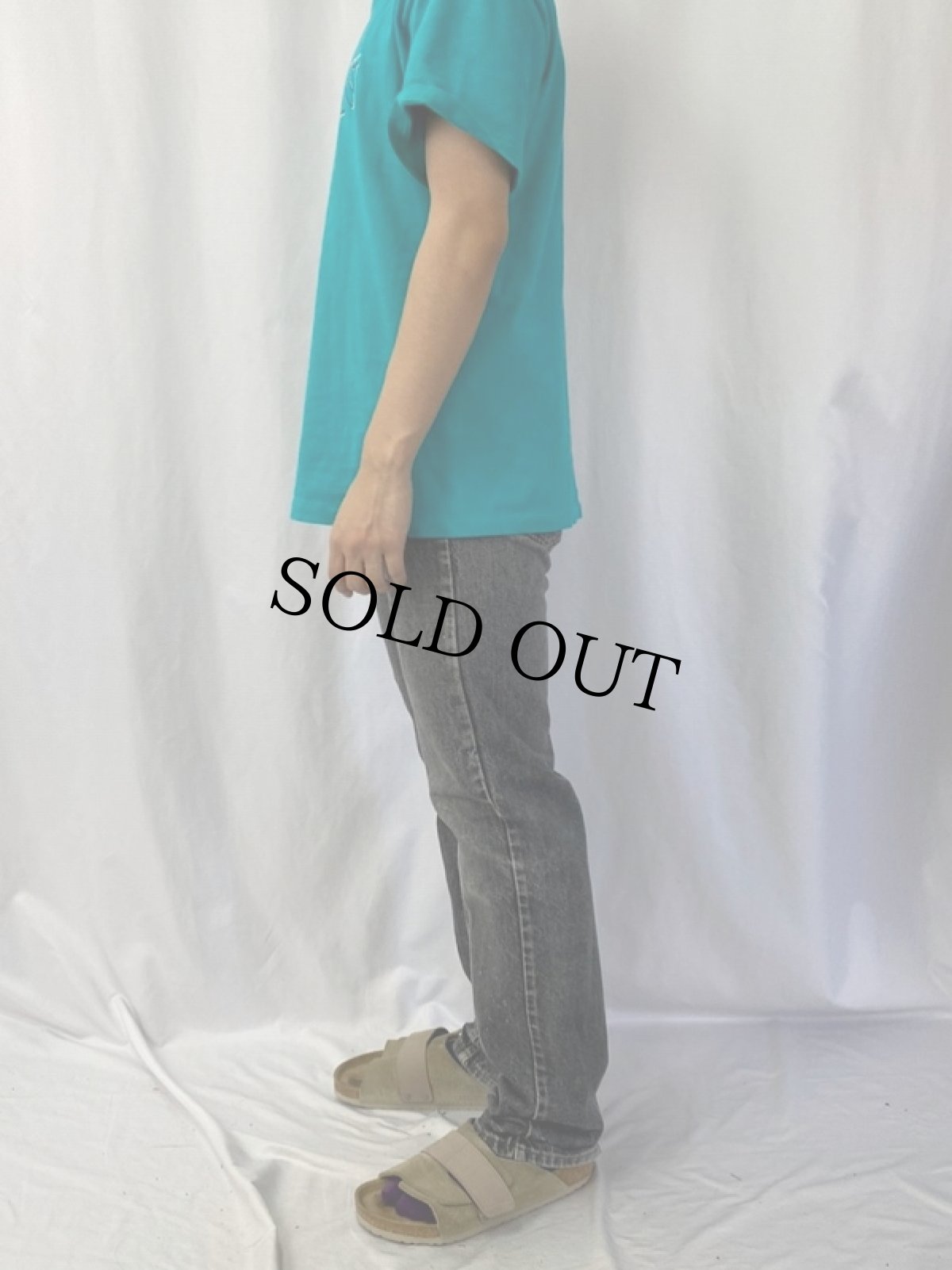 画像3: 90's Levi's 505 USA製 ブラックデニムパンツ W31 (3)