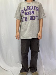 画像2: 90's Champion USA製 "ALBION ATH. DEPT." プリントTシャツ L (2)