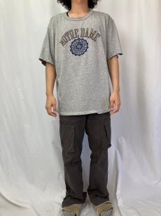 画像2: 90's Champion USA製 "NOTREDAME" プリントTシャツ XL (2)