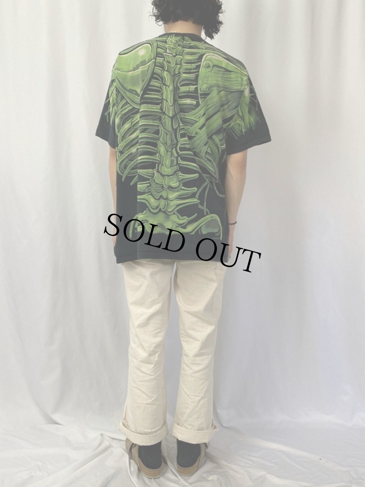 画像5: 90's LIQUID BLUE スカル 大判プリントTシャツ XL (5)