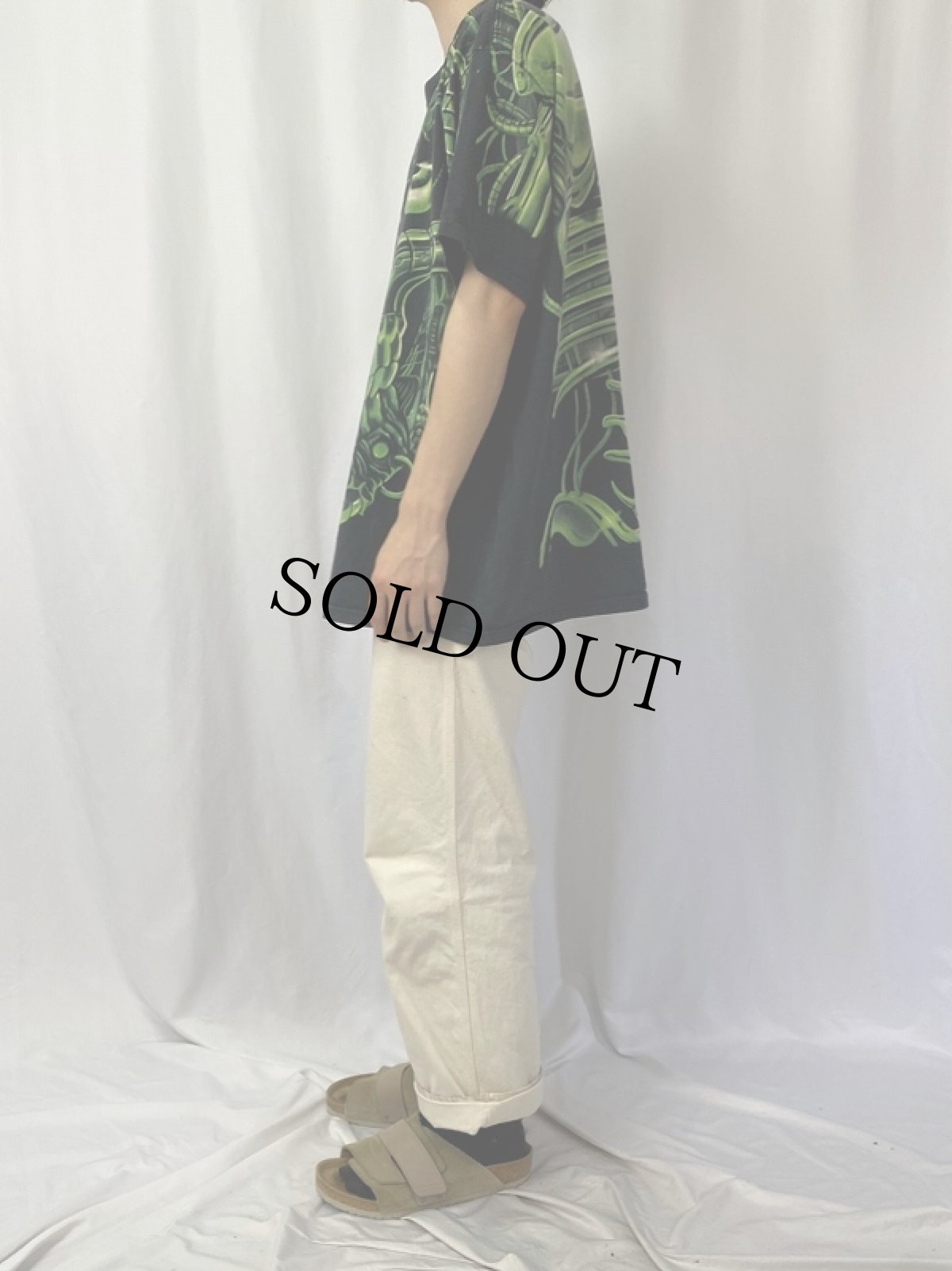 画像4: 90's LIQUID BLUE スカル 大判プリントTシャツ XL (4)