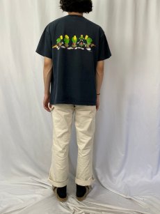 画像5: 90's Looney Tunes USA製 マービン・ザ・マーシャン キャラクタープリントTシャツ BLACK XL (5)