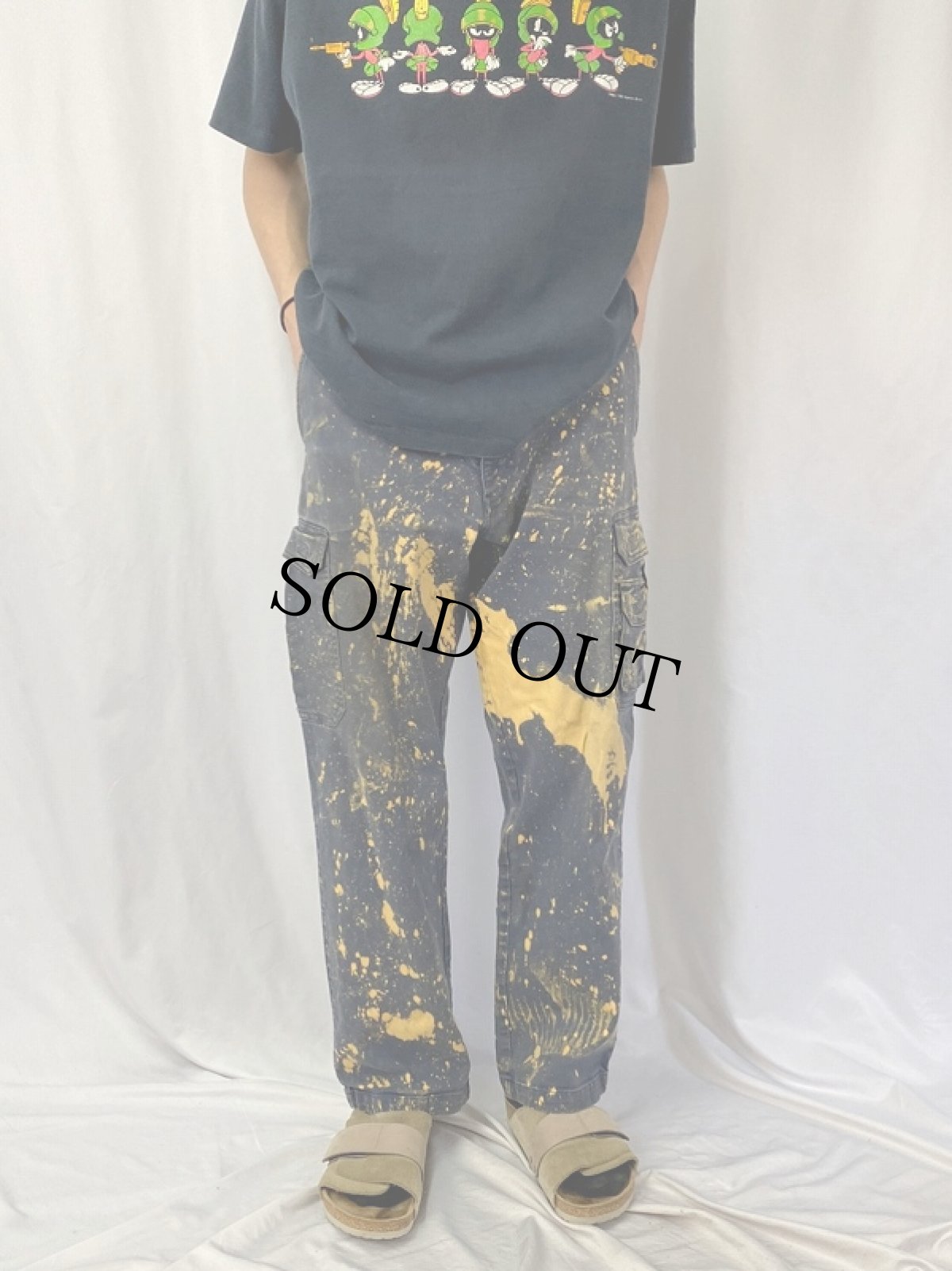 画像2: DAKOTA ワークカーゴパンツ W37 (2)