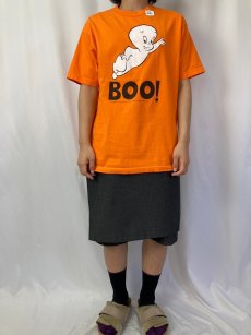画像2: 2000's CASPER "BOO!" キャラクタープリントTシャツ L (2)