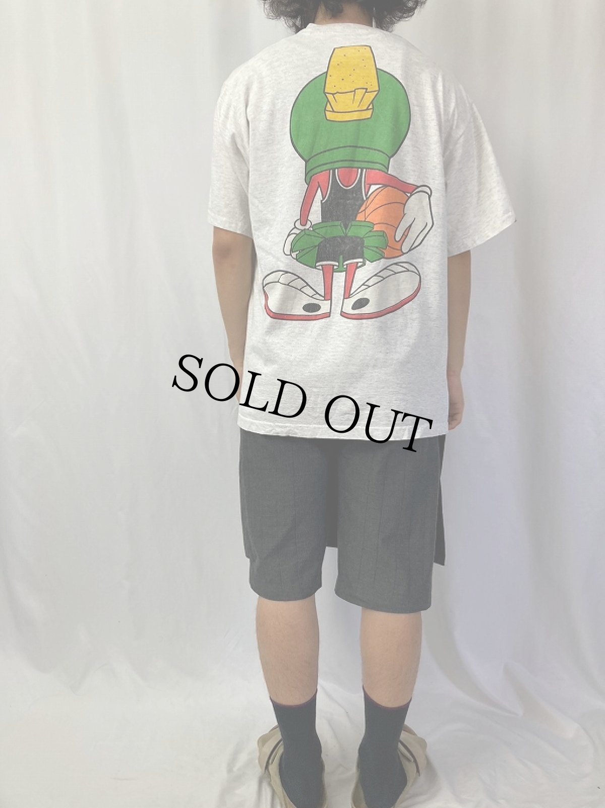 画像4: 90's Looney Tunes USA製 マービン・ザ・マーシャン キャラクターTシャツ XL (4)