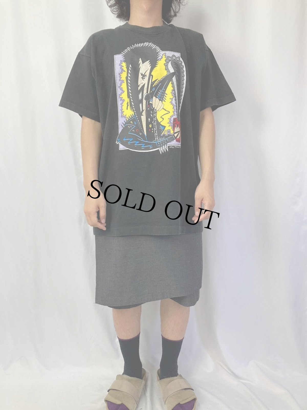 画像2: 90's USA製 Johnny Chainsaw and The Troops of Tomorrow パンクバンドTシャツ XL (2)