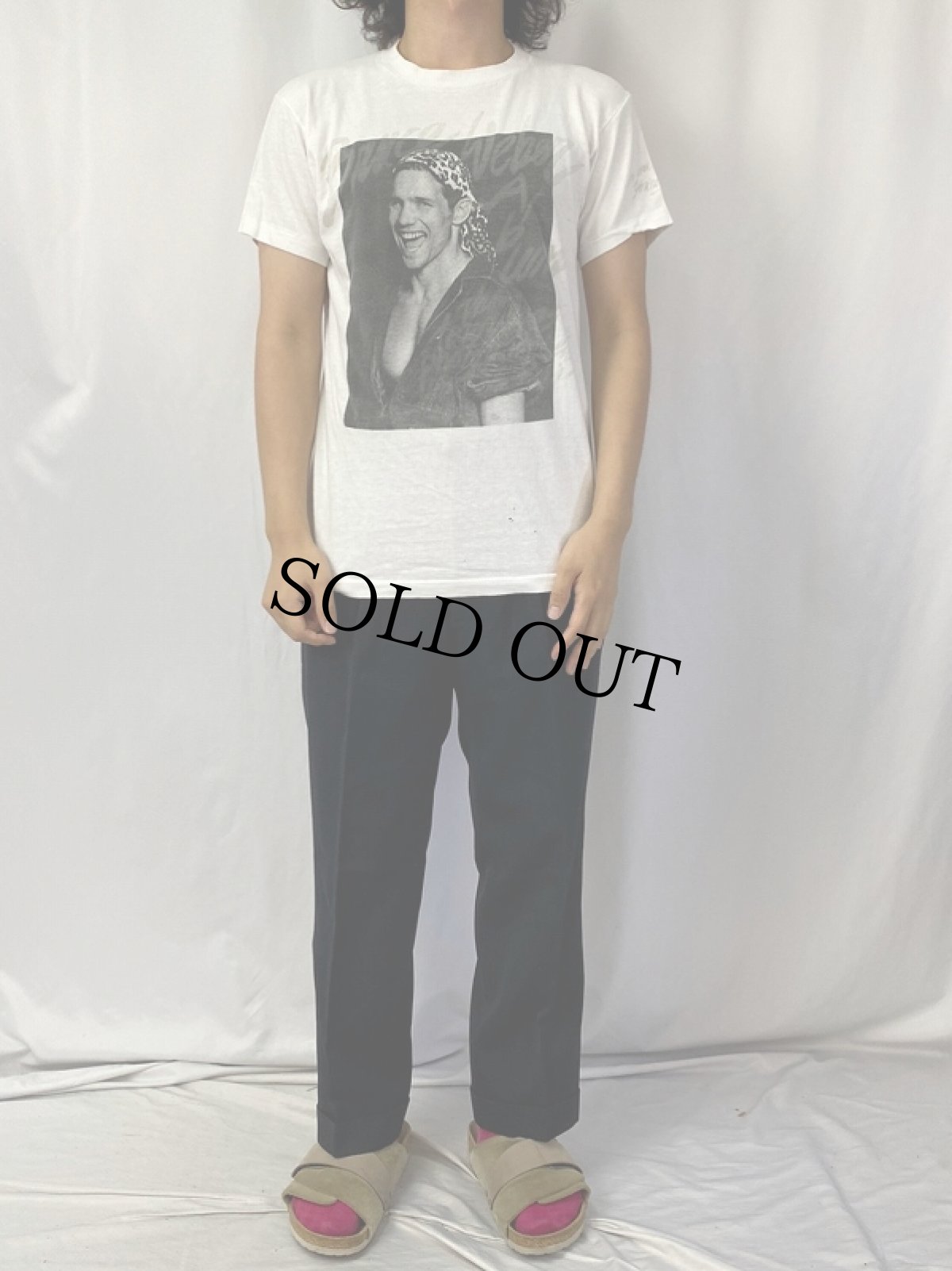 画像2: 80's Bruce Weber "Andy Minsker by PER LUI" フォトプリントTシャツ M (2)