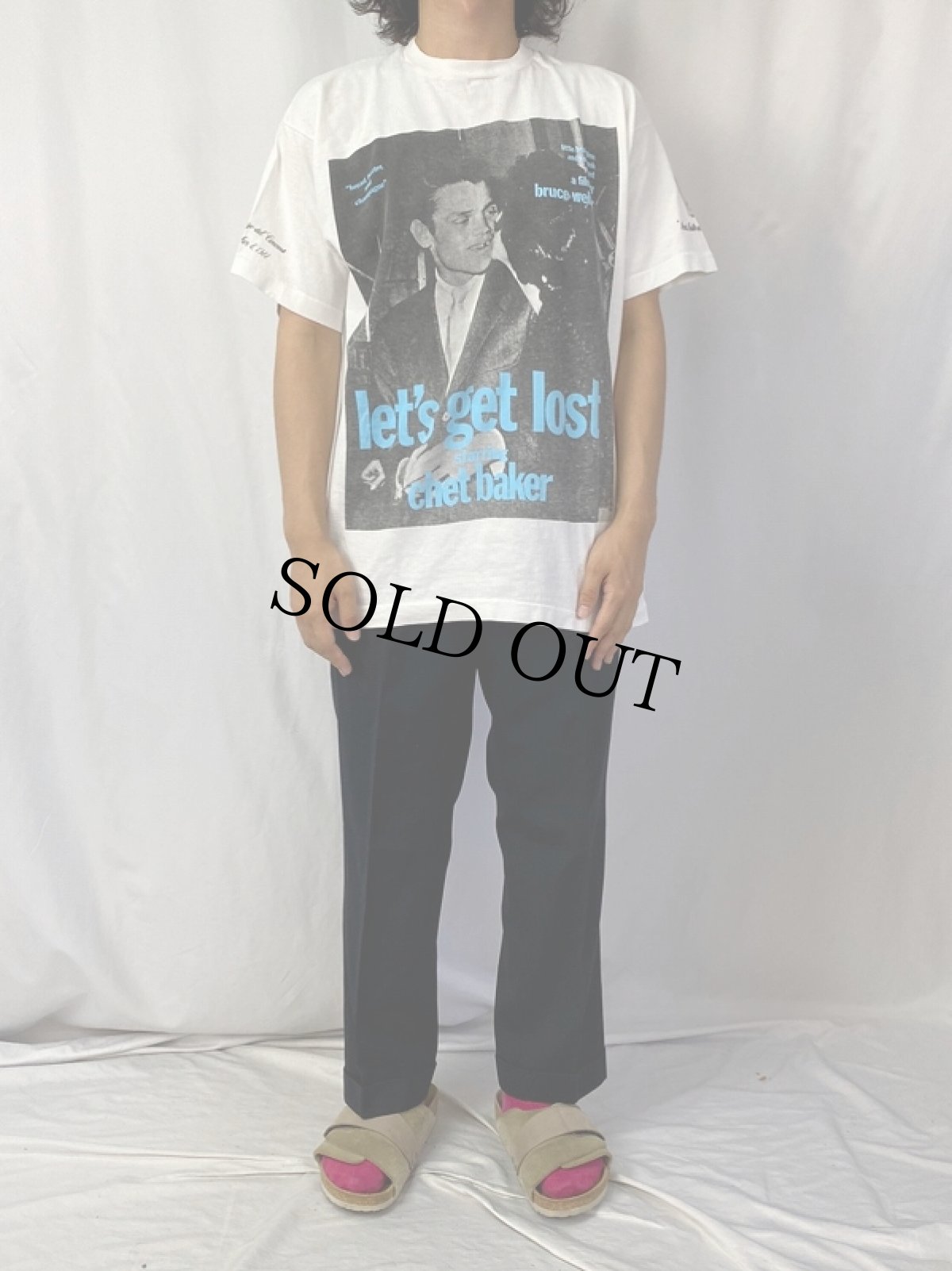 画像3: 90's BRUCE WEBER USA製 "let's get lost starring chet baker" フォトプリントTシャツ XL (3)