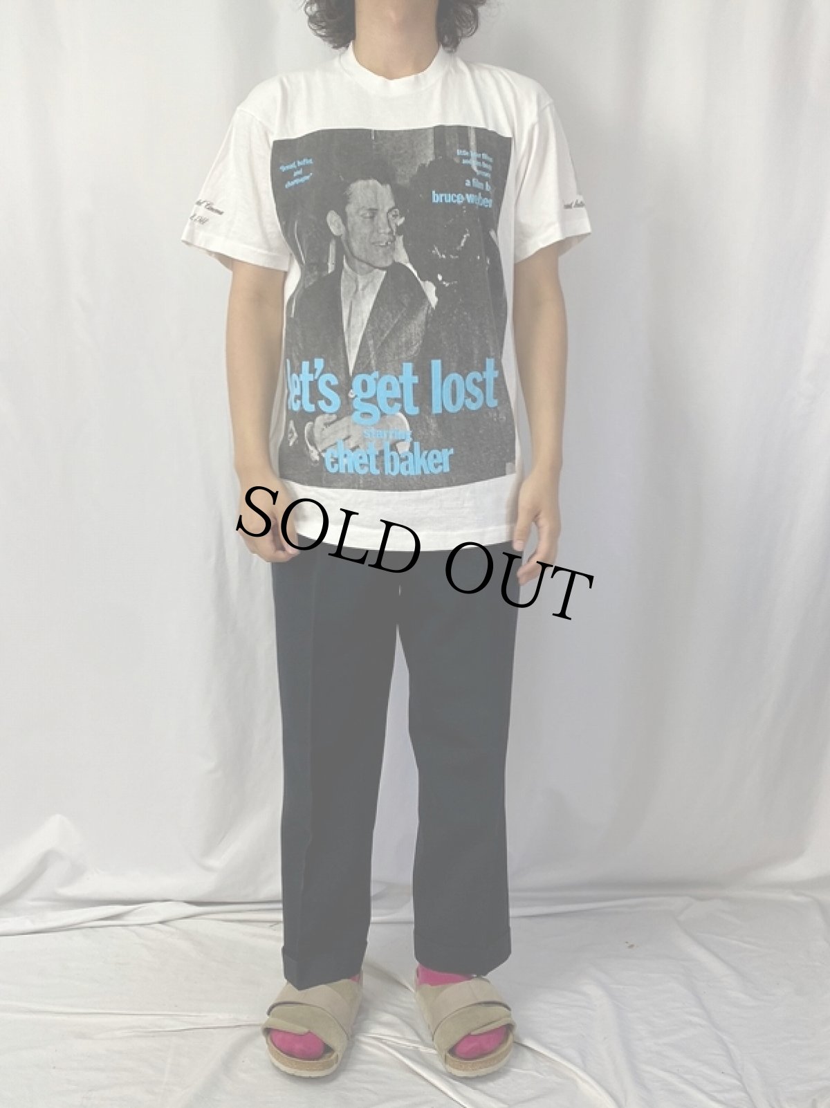 画像3: 90's BRUCE WEBER USA製 "let's get lost starring chet baker" フォトプリントTシャツ L (3)