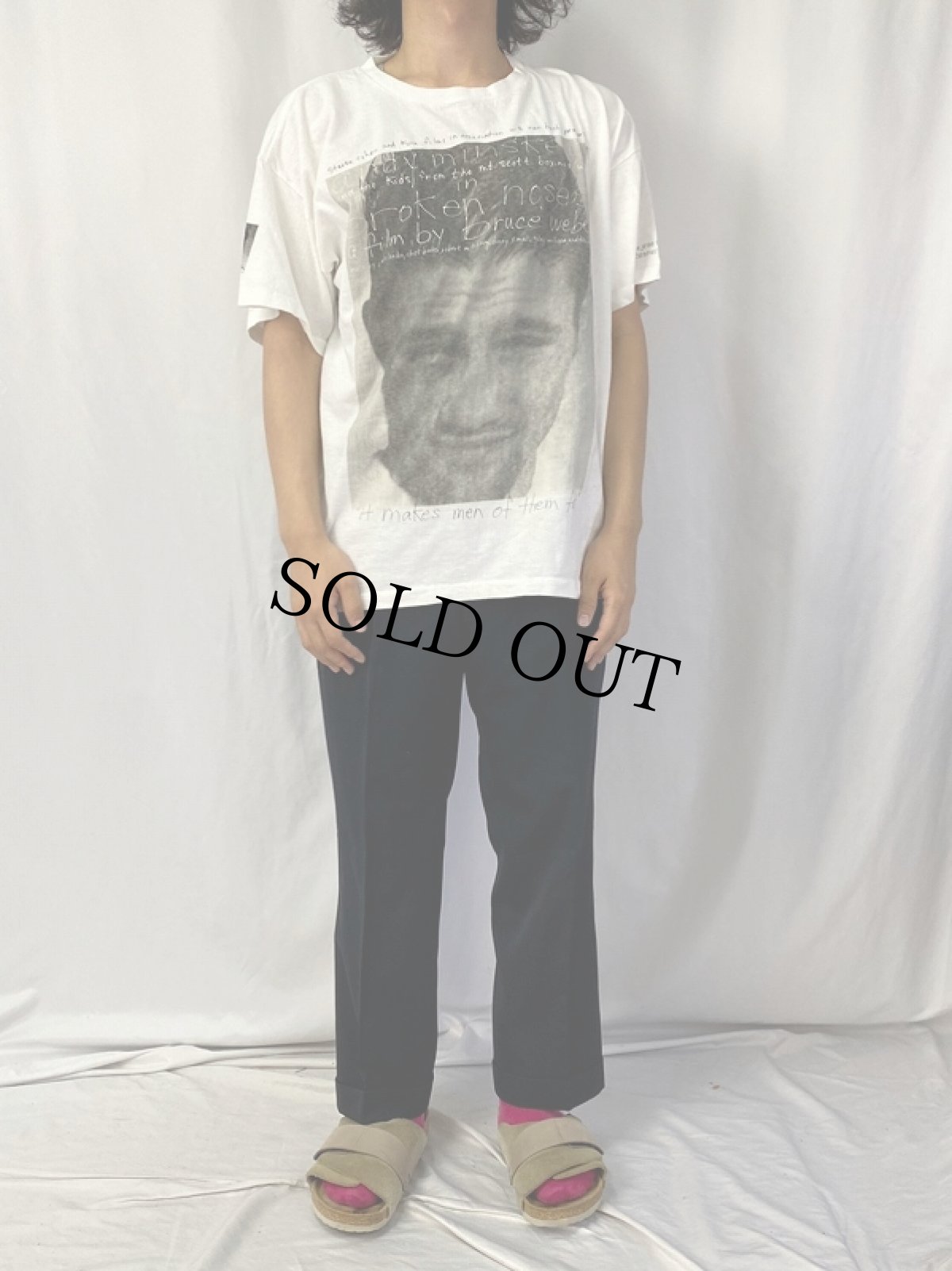 画像2: 90's BRUCE WEBER USA製 "Broken Noses" フォトプリントTシャツ XL (2)