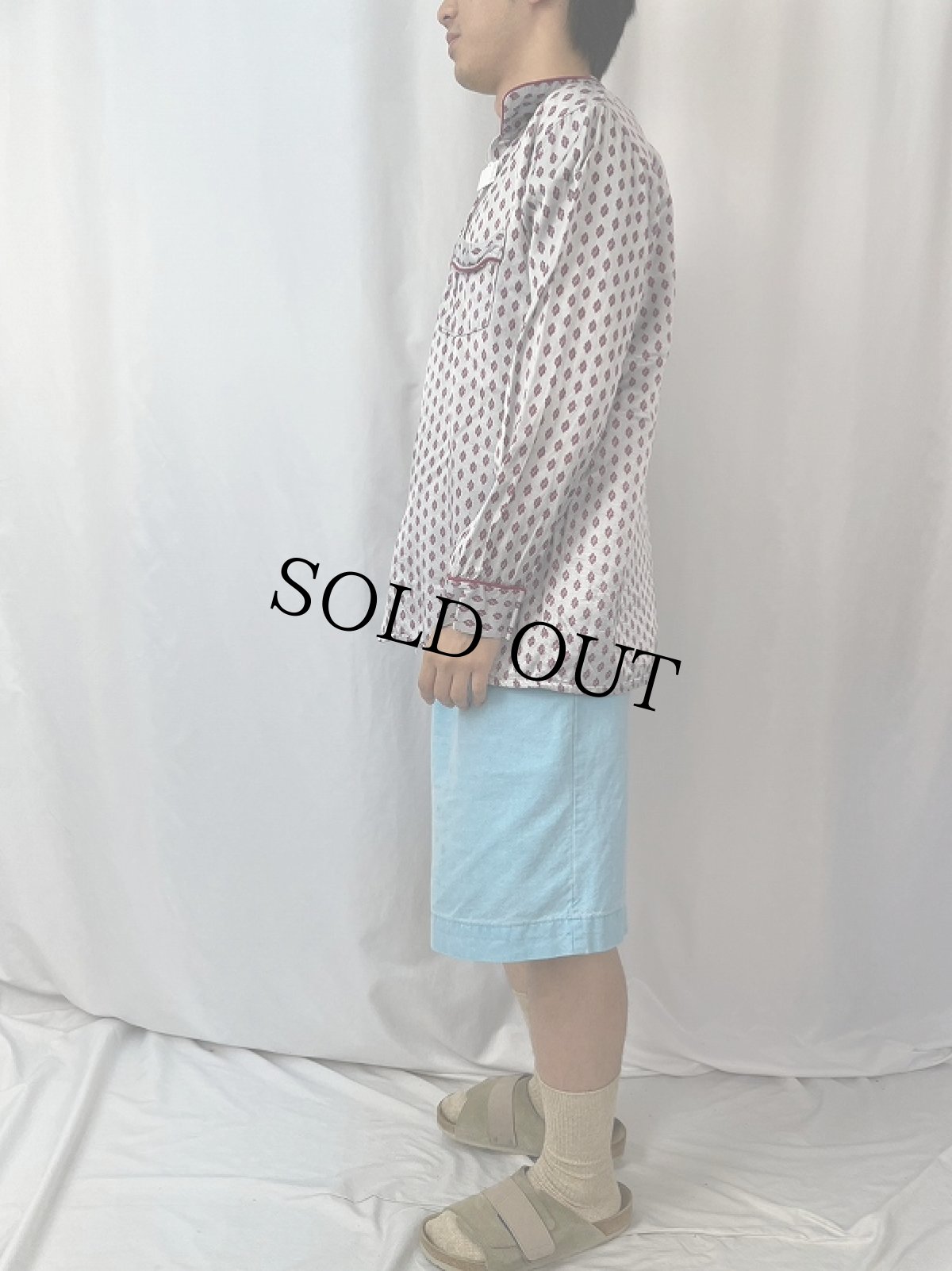 画像3: VINTAGE EURO 総柄 パジャマシャツ (3)