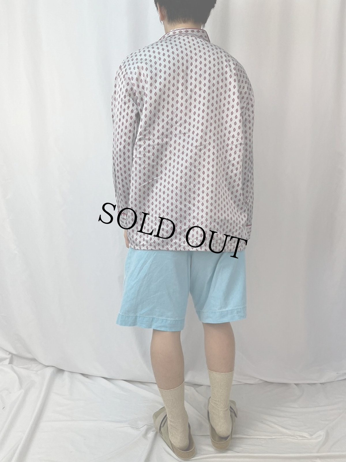 画像4: VINTAGE EURO 総柄 パジャマシャツ (4)