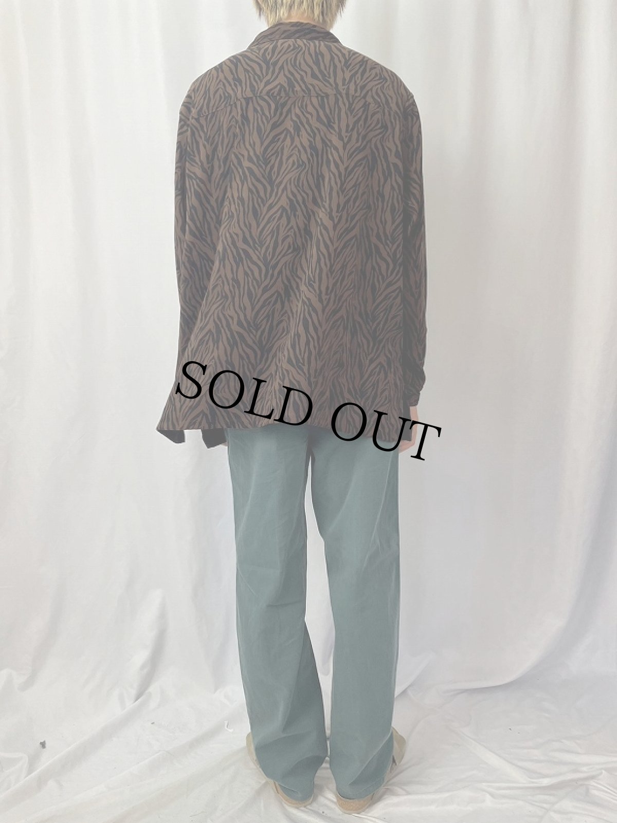 画像4: DENIM & Co. ゼブラ柄 ポリシャツ 3X (4)