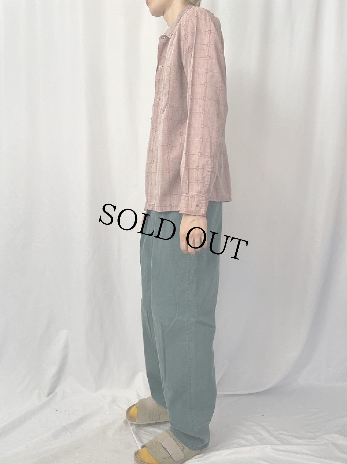 画像3: 60's CAMPUS USA製 総柄 コットンシャツ L (3)