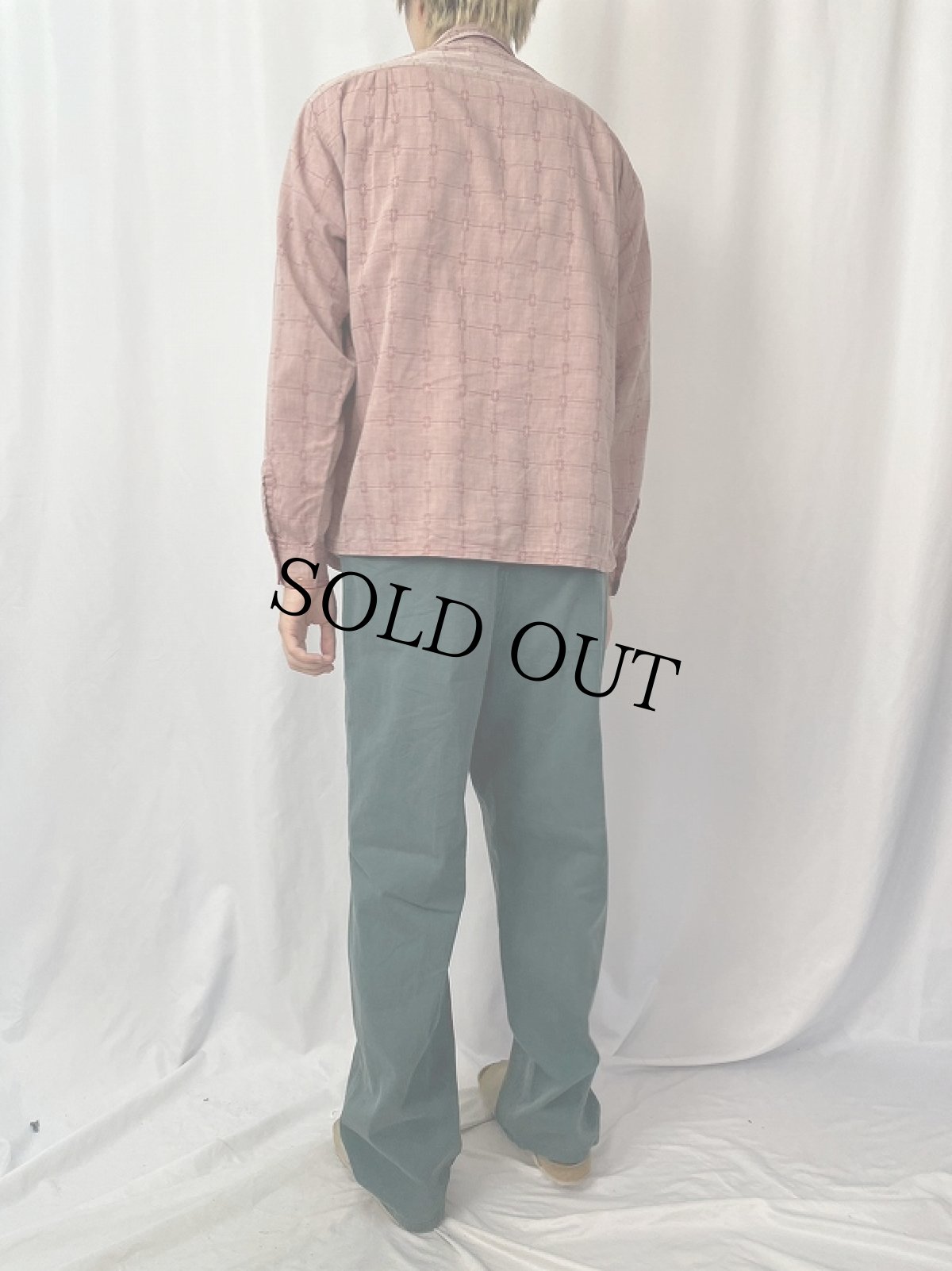 画像4: 60's CAMPUS USA製 総柄 コットンシャツ L (4)