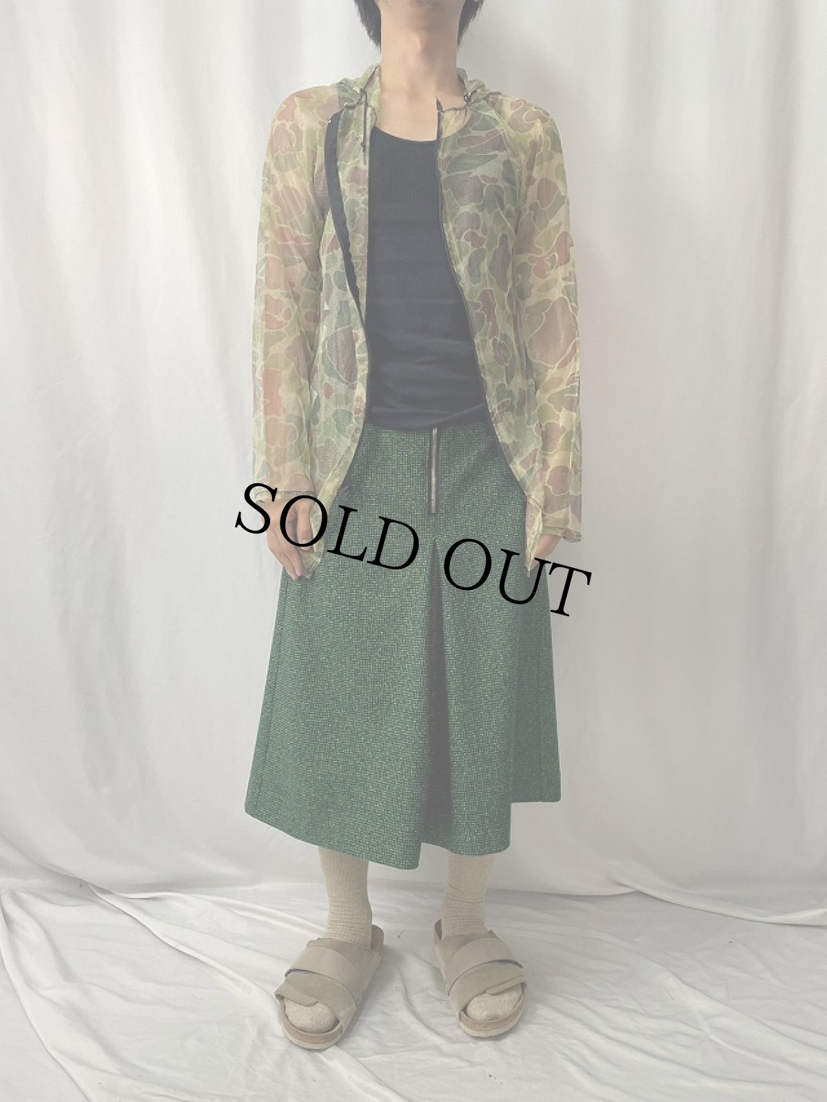 画像2: 80's RATTLERS USA製 ダックハンターカモ柄 メッシュパーカー M (2)