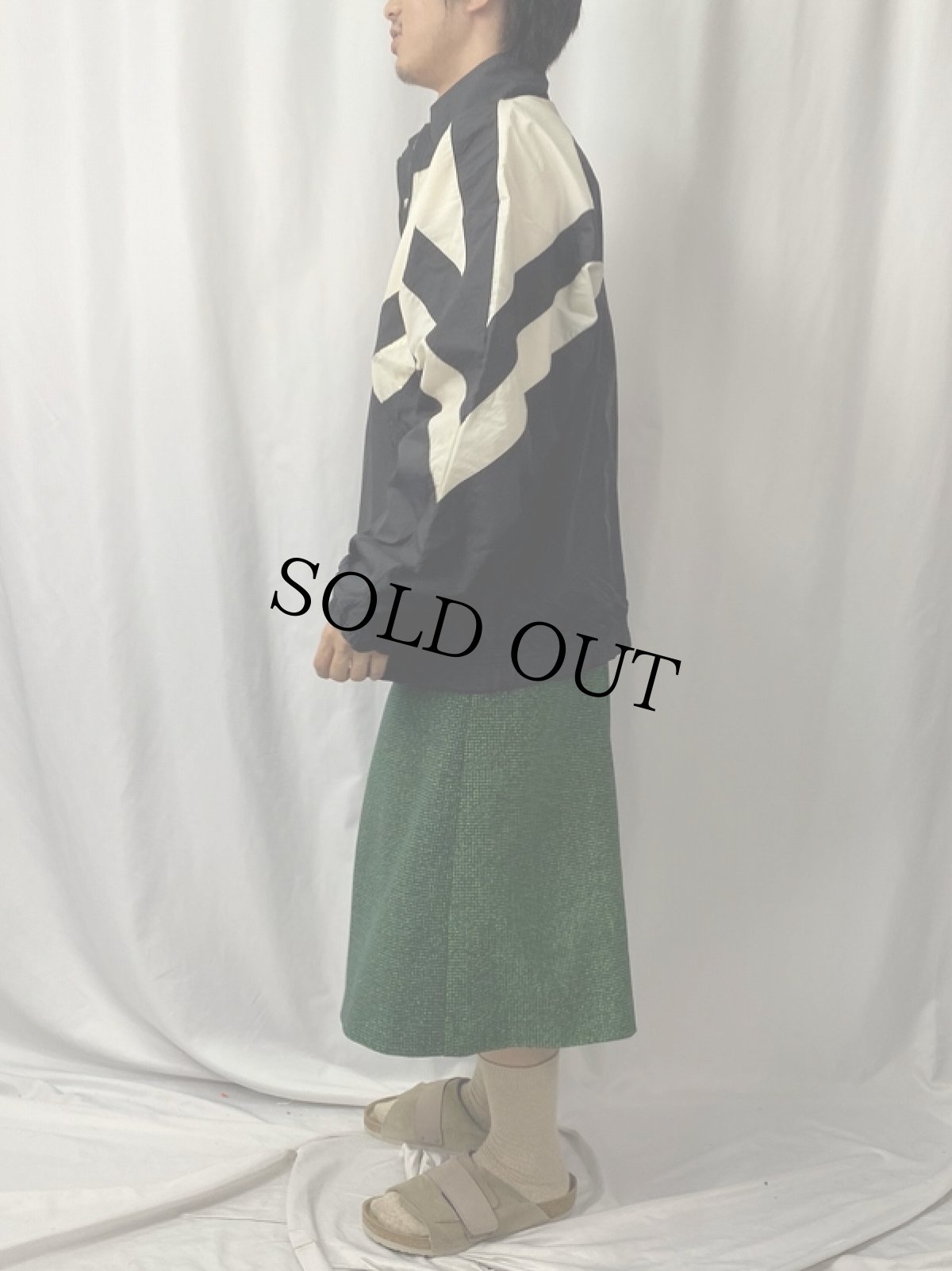 画像3: 90's UMBRO ロゴ刺繍 切り替えデザイン ジップジャケット L (3)