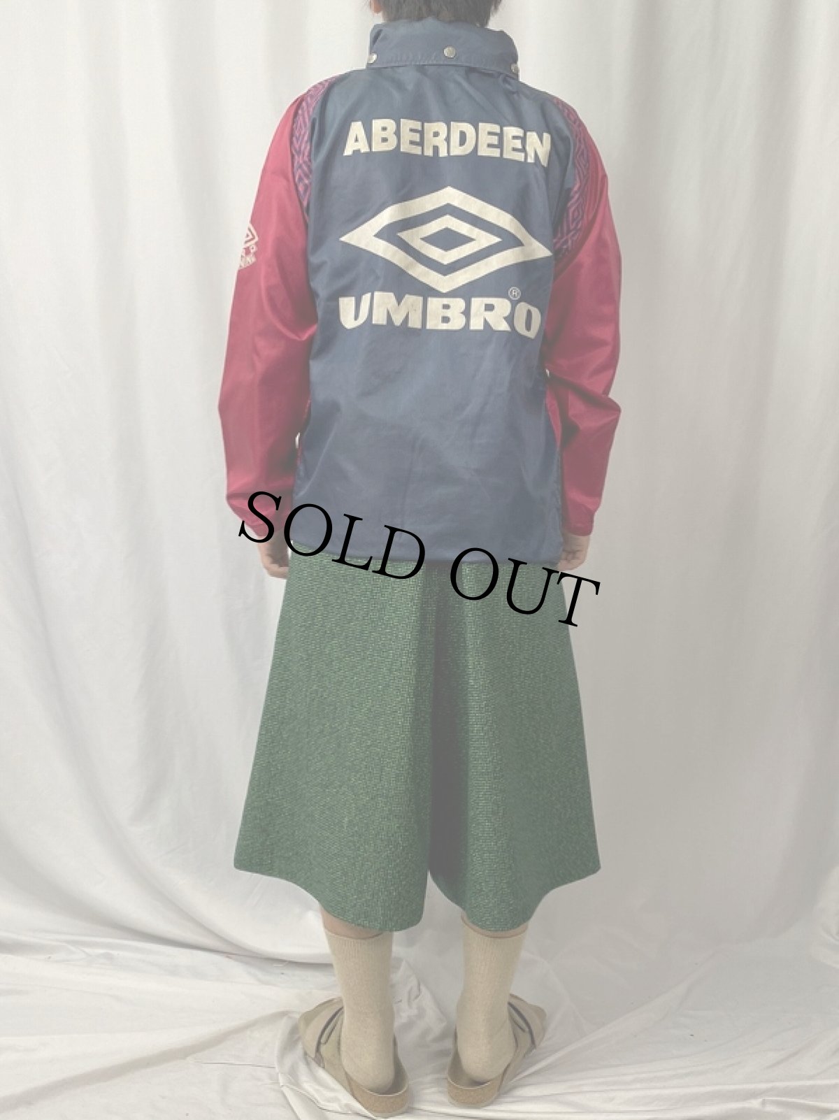 画像5: 90's UMBRO ロゴプリント 切り替えデザイン ジップジャケット XL (5)