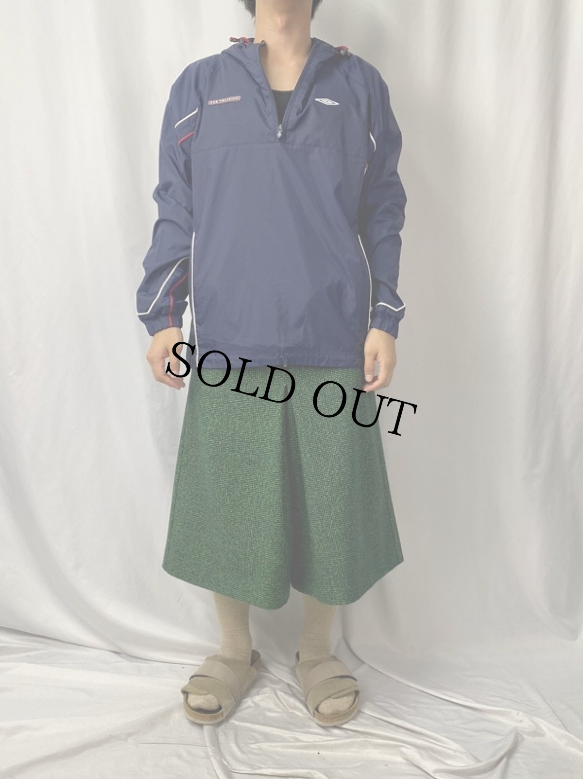 画像2: 90〜2000's UMBRO "PRO TRAINING" ハーフジップ ナイロンプルオーバージャケット NAVY S (2)