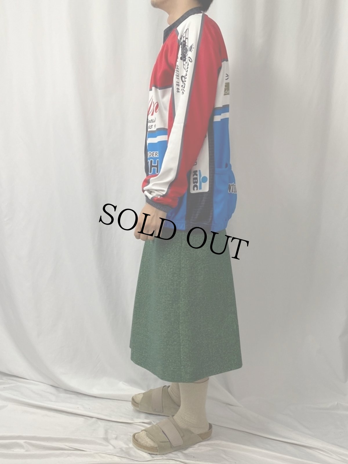 画像4: GEEST POLAND製 フルジップ サイクリングシャツ 3XL (4)