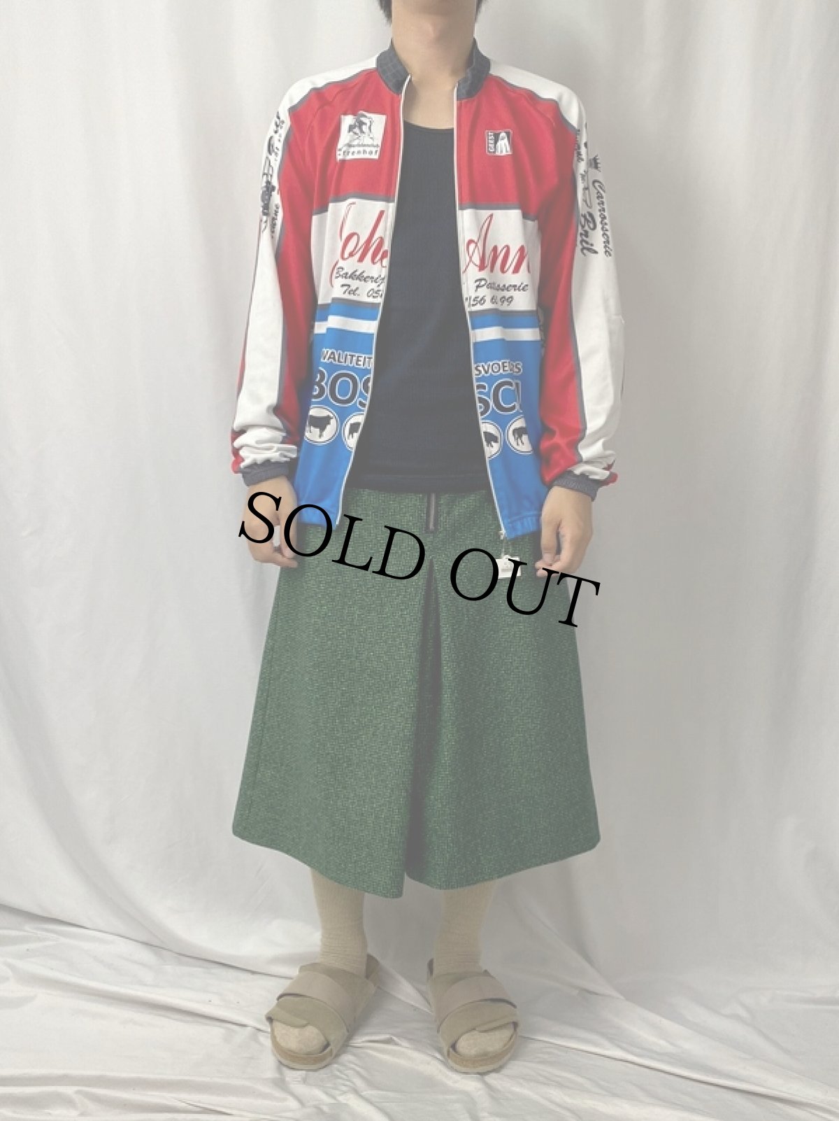 画像3: GEEST POLAND製 フルジップ サイクリングシャツ 3XL (3)