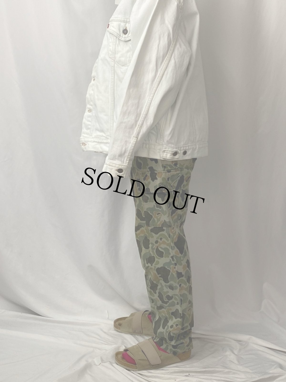 画像3: 60's HBT ダックハンターカモ柄 カーゴパンツ W32 (3)