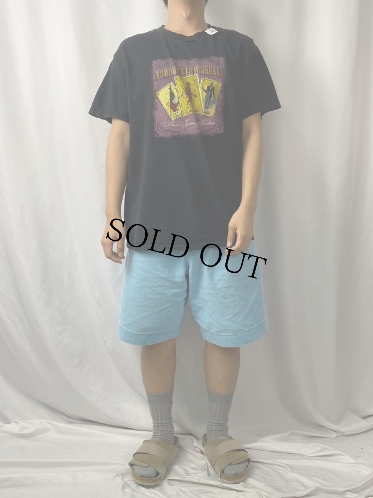 画像2: VOODOO GLOW SKULLS スカコアバンド プリントTシャツ BLACK L (2)