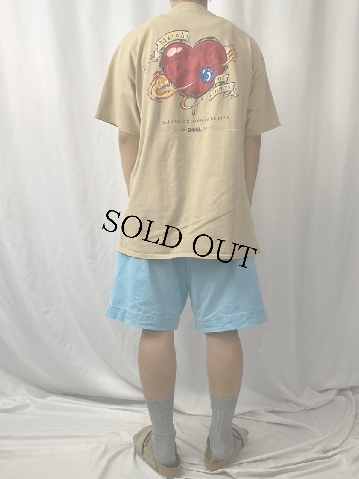 画像5: 90's DELL "March of Dimes" コンピューター企業プリントTシャツ XL (5)