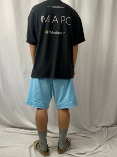 画像4: Windows "I'M A PC" コンピューター企業プリントTシャツ BLACK XL (4)