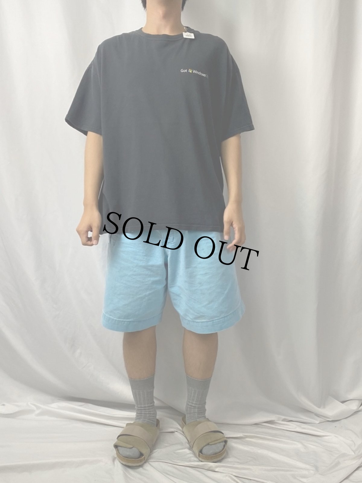 画像2: Windows "I'M A PC" コンピューター企業プリントTシャツ BLACK XL (2)