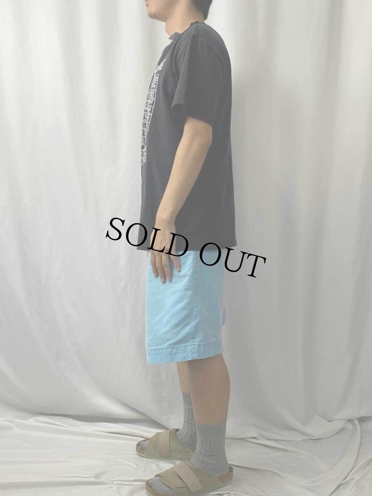 画像3: "Periodic Table of the Elements of DETROIT TECHNO" 周期表プリントTシャツ BLACK L (3)