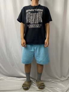 画像2: "Periodic Table of the Elements of DETROIT TECHNO" 周期表プリントTシャツ BLACK L (2)