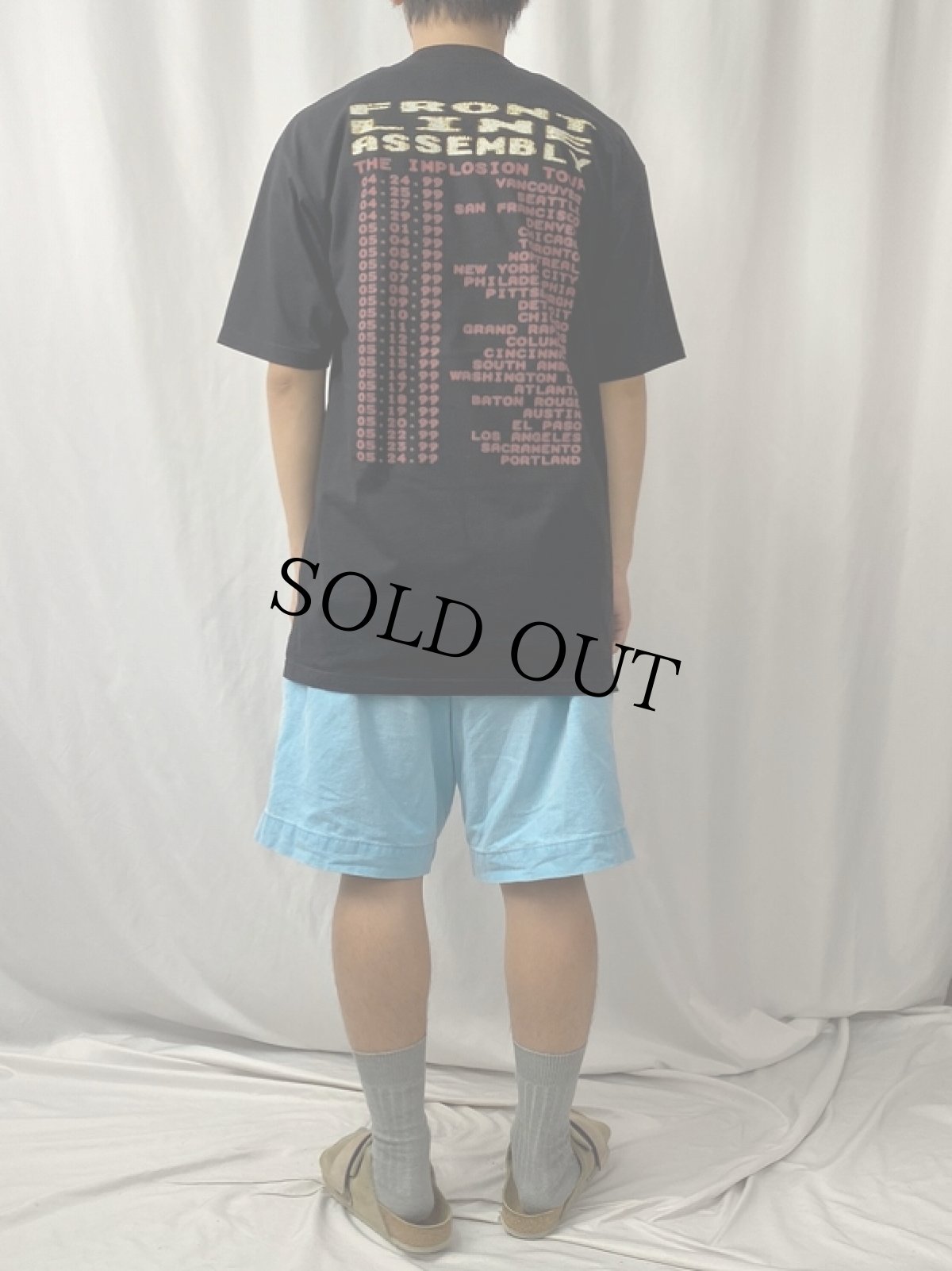 画像4: FRONT LINE ASSEMBLY "THE IMPLOSION TOUR" バンド ツアーTシャツ BLACK L (4)