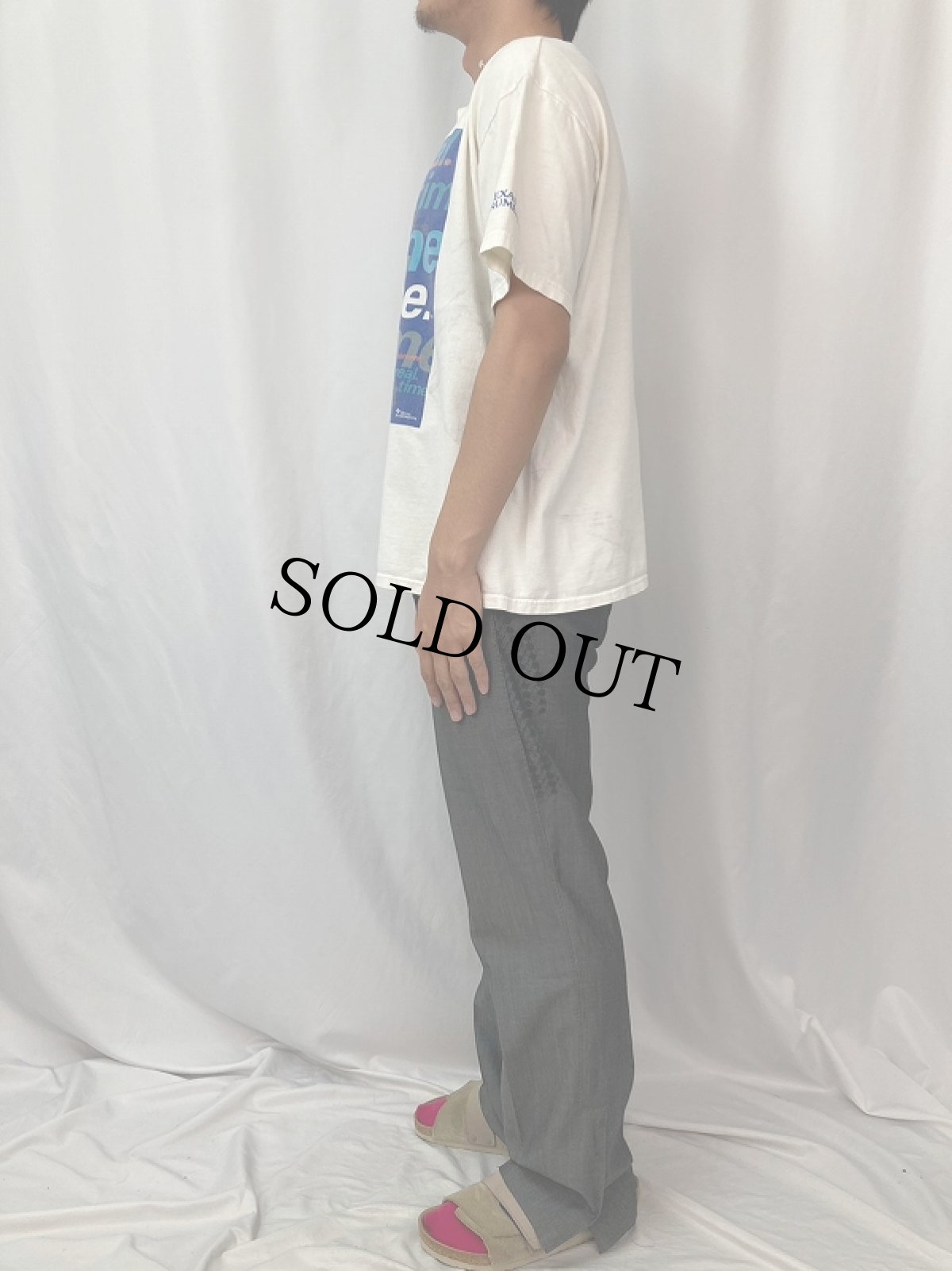 画像3: 2000's TEXAS INSTRUMENTS "It's real. It's time" テクノロジー企業 プリントTシャツ L (3)