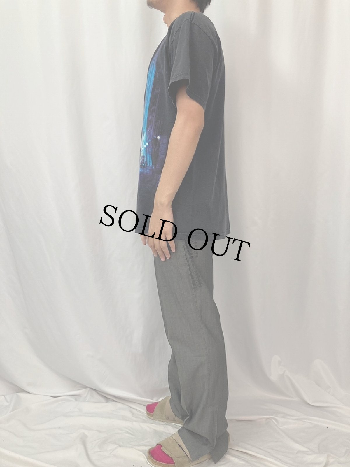 画像3: 2000's The Dark Knight "JOKER" 映画プリントTシャツ BLACK L (3)