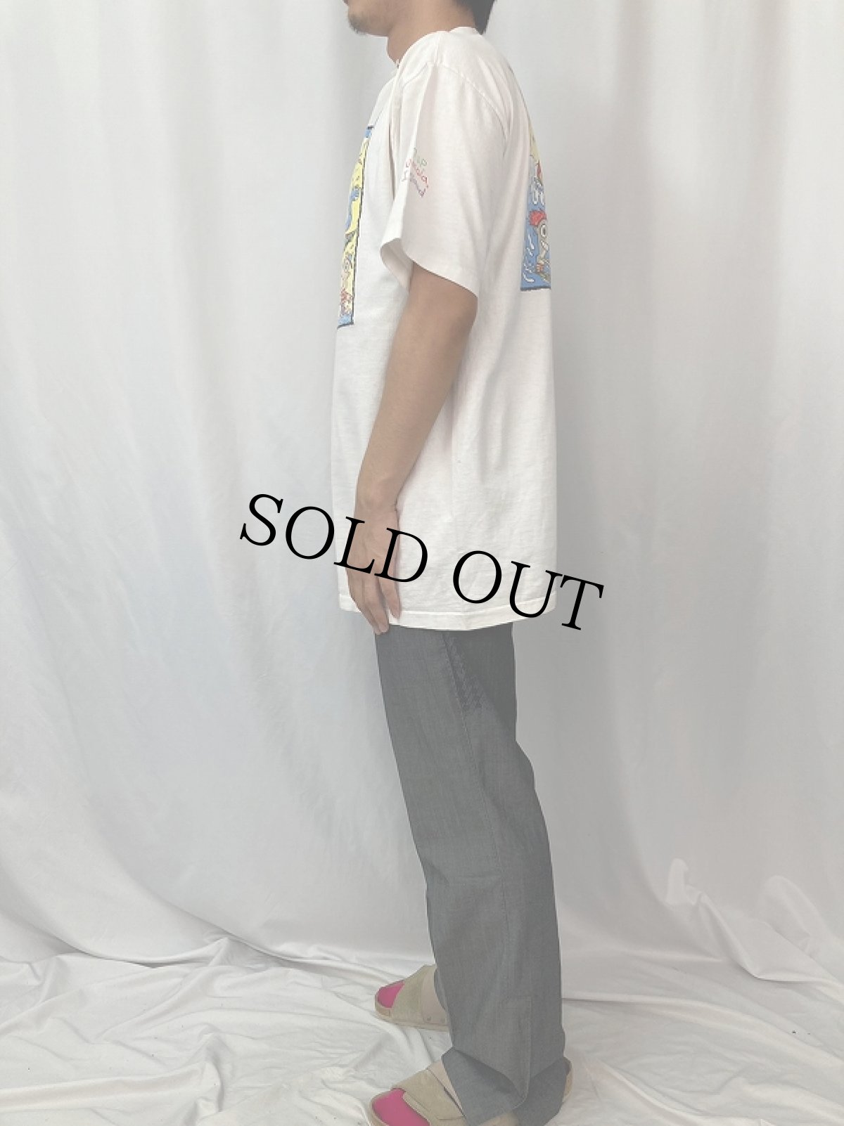 画像3: 90's 7UP UNCOLA ISLAND USA製 アート×フォトTシャツ (3)