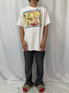 画像2: 90's 7UP UNCOLA ISLAND USA製 アート×フォトTシャツ (2)