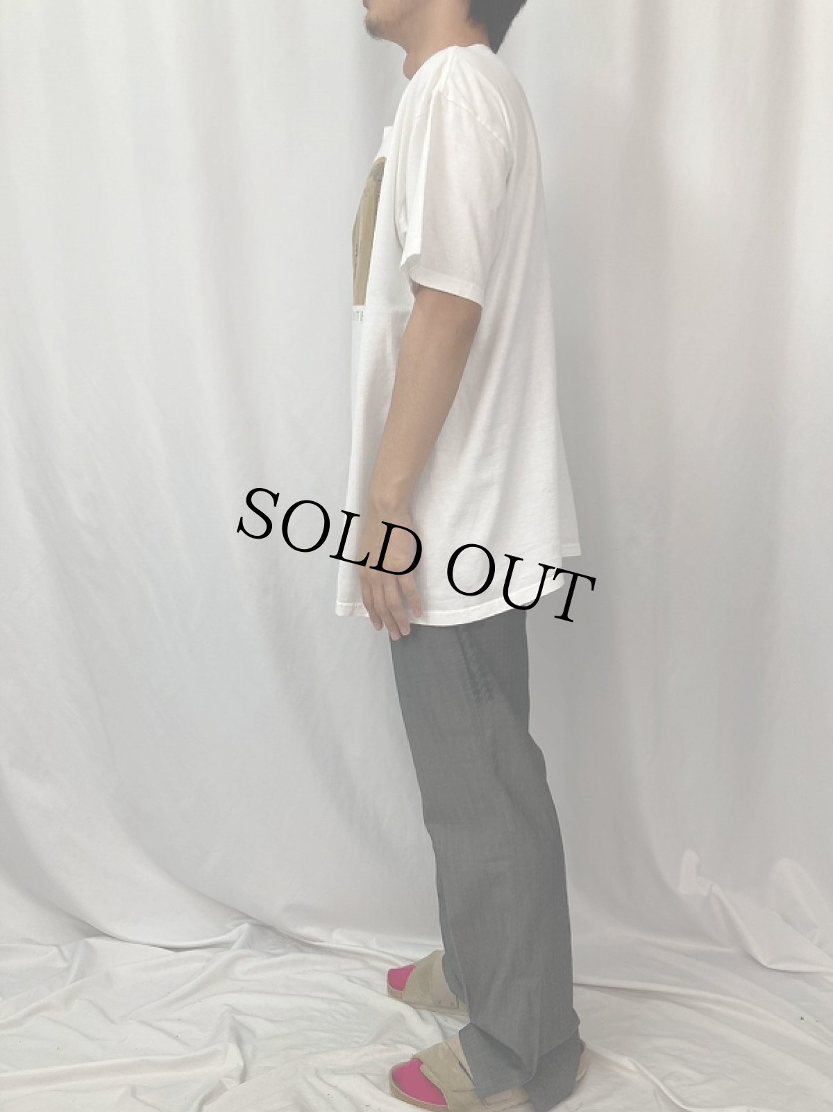 画像3: 2000's "DON'T LEAVE HOME WITHOUT HIM" ジーザスプリントTシャツ (3)