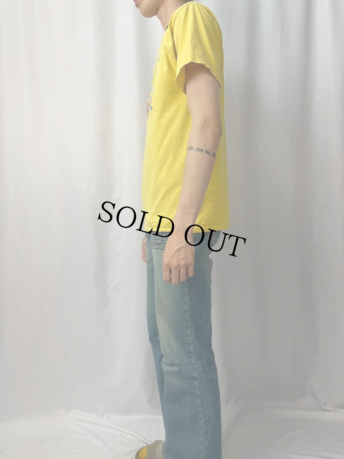 画像3: 2000's "IT'S A PEE-WEE WORLD" イラストプリントTシャツ M (3)