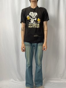 画像2: 70〜80's SNOOPY USA製 "PITTSBURGH PARTY SHIRT" キャラクターTシャツ (2)
