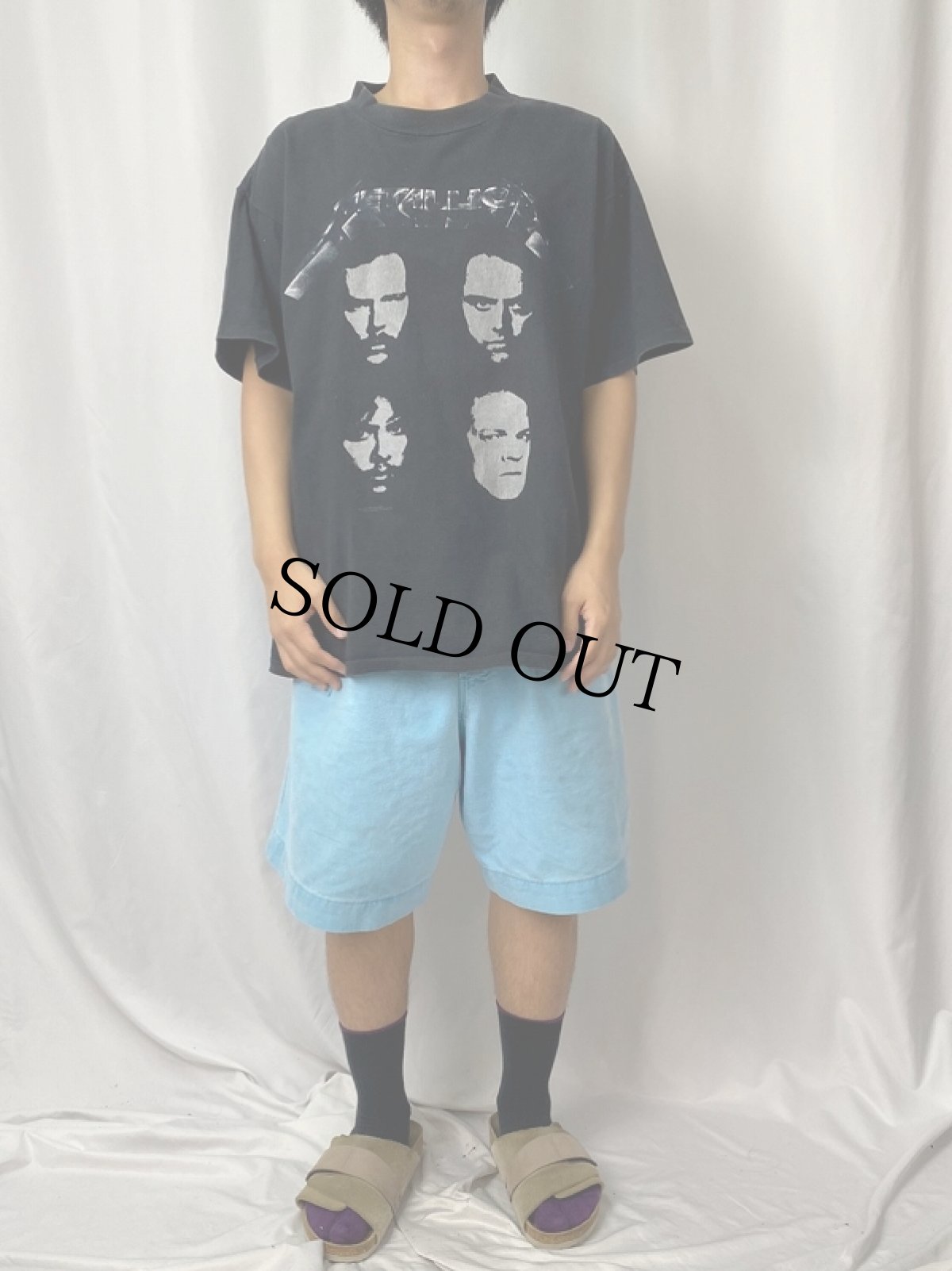 画像3: 90's METALIICA USA製 ヘヴィメタルバンドツアーTシャツ XL (3)