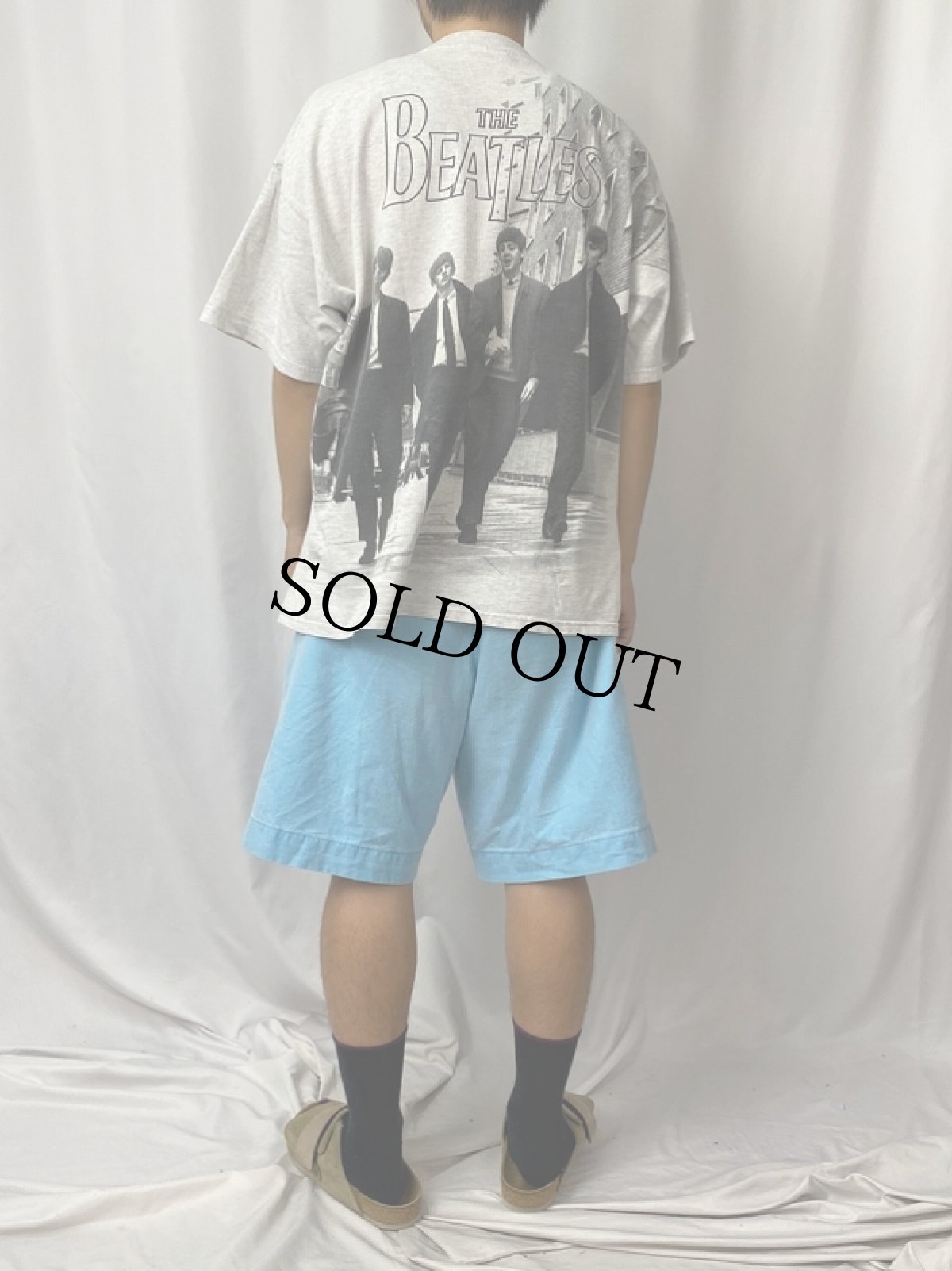 画像4: THE BEATLES ロックバンド大判プリントTシャツ XL (4)