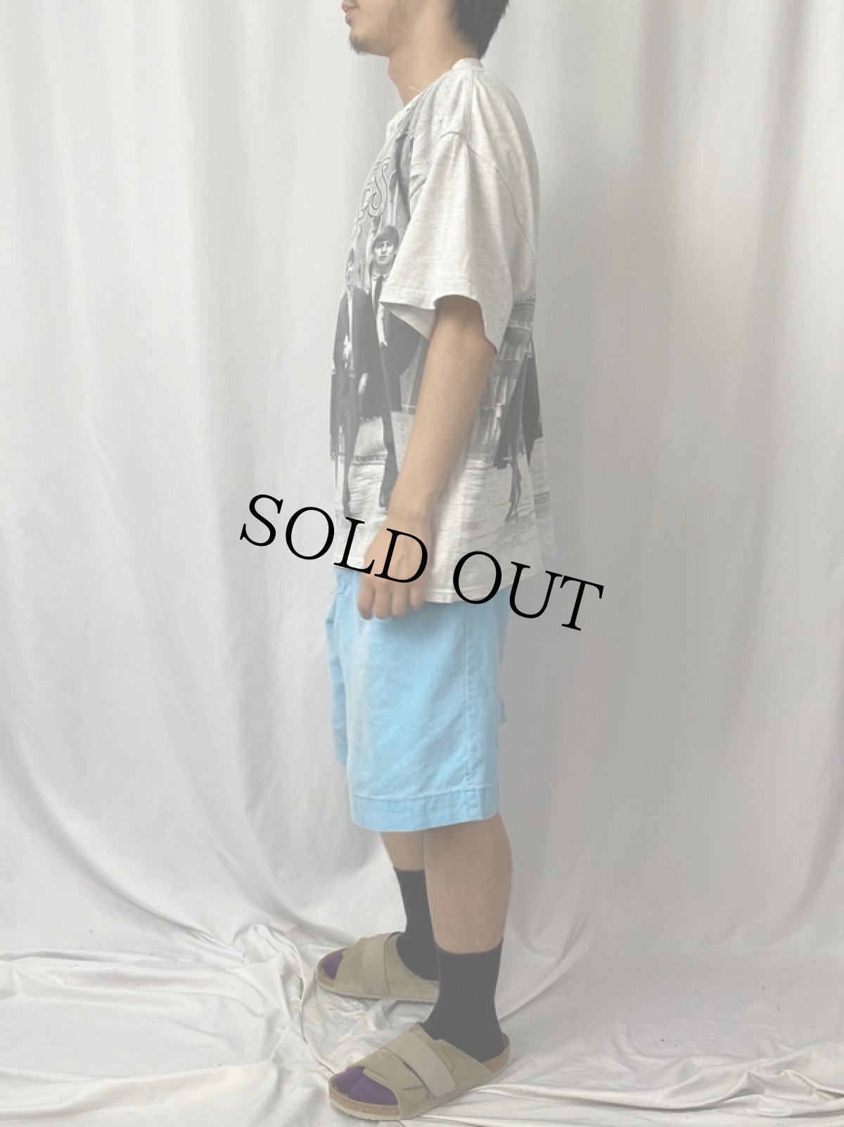 画像3: THE BEATLES ロックバンド大判プリントTシャツ XL (3)