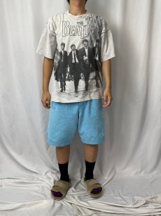 画像2: THE BEATLES ロックバンド大判プリントTシャツ XL (2)