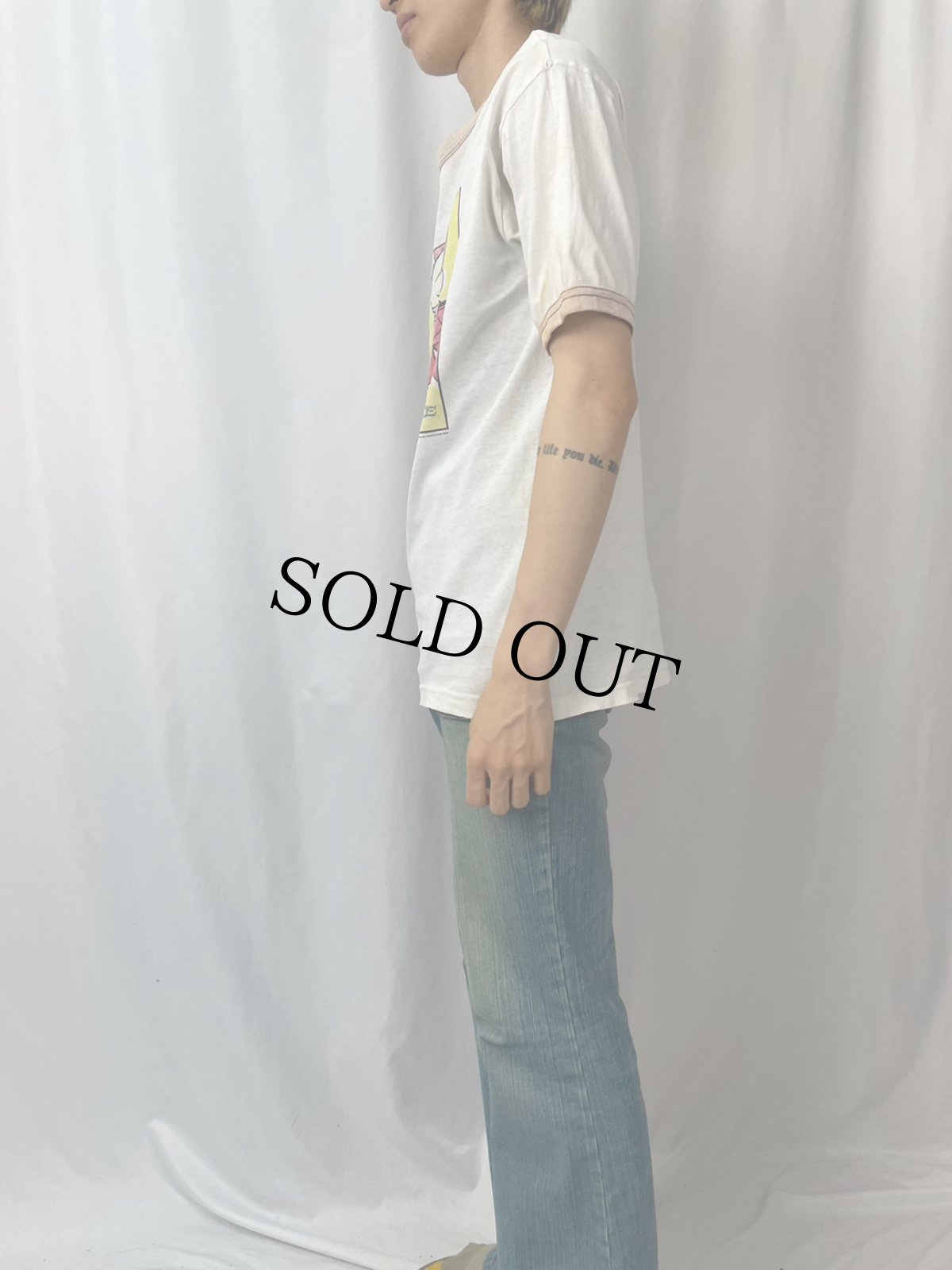 画像3: 90's Less Than Jake USA製 スカコアバンドリンガーTシャツ M (3)