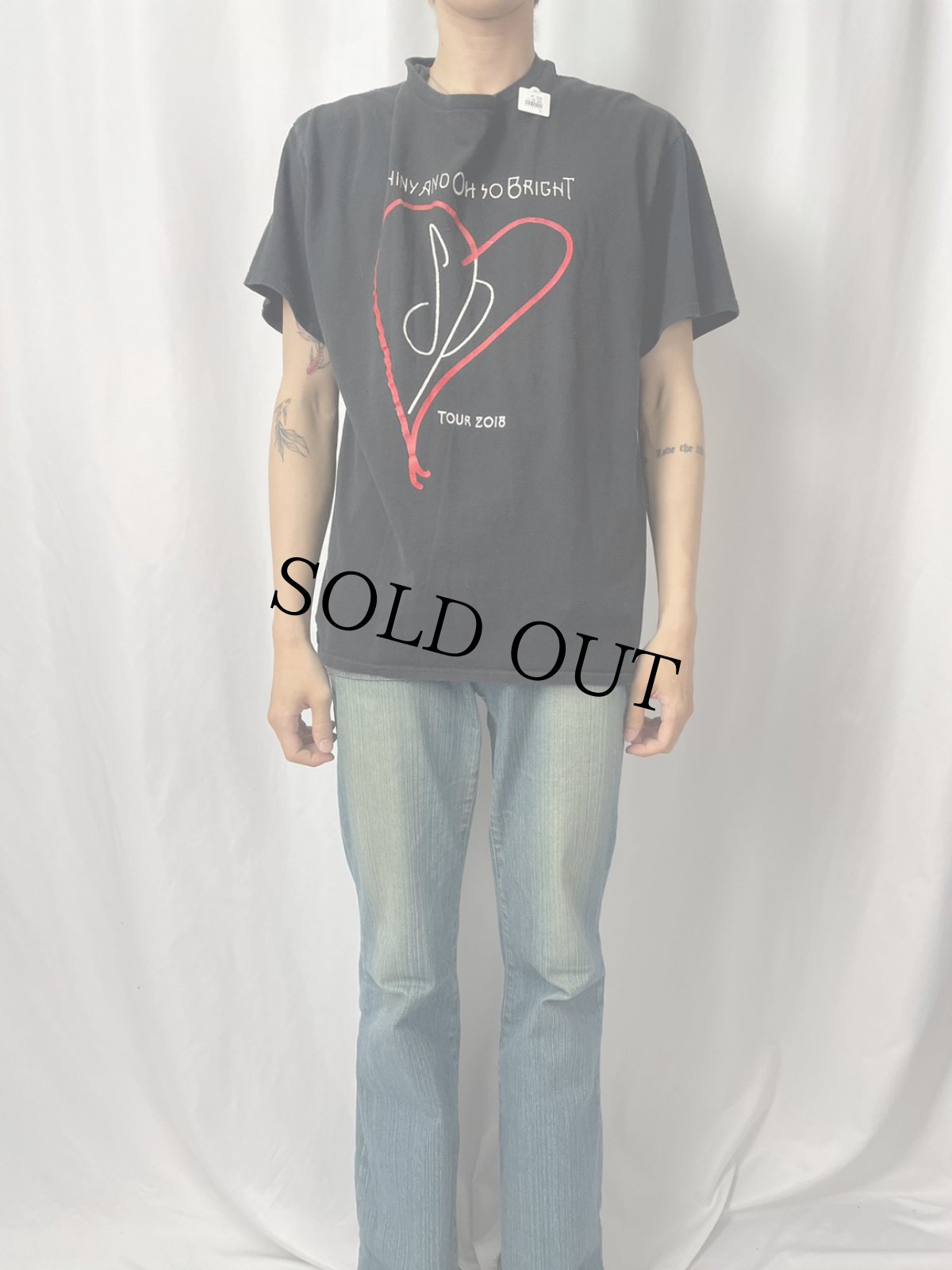 画像3: 2000's The Smashing Pumpkins "Shiny and Oh So Bright TOUR 2018" ロックバンドツアーTシャツ (3)