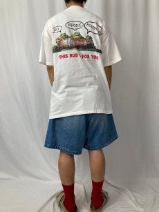 画像5: 90's Budweiser "BUD MAN Yankees FAN" ビールメーカープリントTシャツ XL (5)