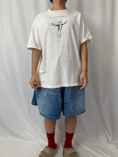 画像2: 【SALE】 90's USA製 "Cool Martys" キリストパロディプリントTシャツ XL (2)