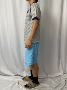 画像3: 60’s Princeton "UA" ボーダー柄 染み込みプリントTシャツ XL (3)