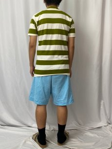 画像4: 60〜70's "St. Norbert College" ボーダー柄 モックネックTシャツ (4)